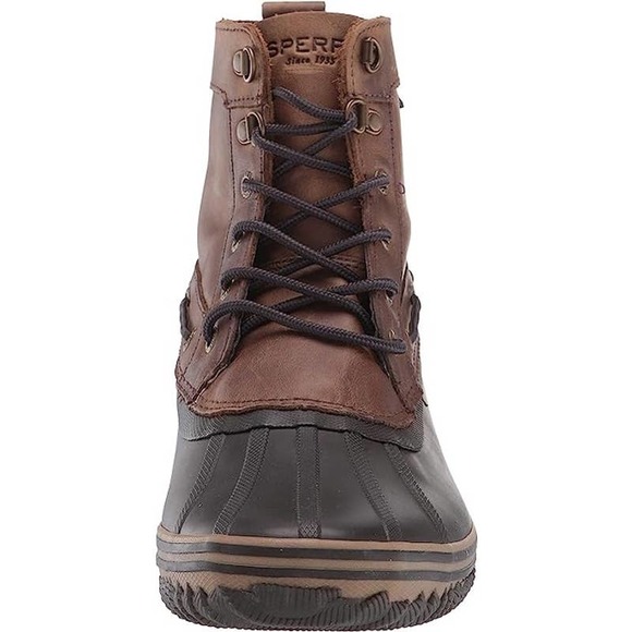 Sperry Mens Huntington Duck Boot Boots, Brown/Dk Brown, 7.5 - Picture 4 of 7